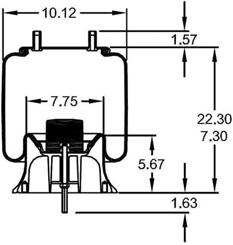 زوج من حقيبة زنبرك الجوية المقطورة يحل محل W01-358-9974 ، SAF Holland 905-57-332 W/Hardware Kit in Saudi Arabia