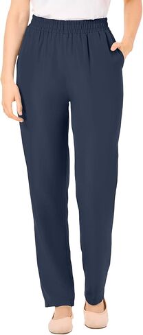 Woman Within Plus Size Petite Woven Pant in Kuwait