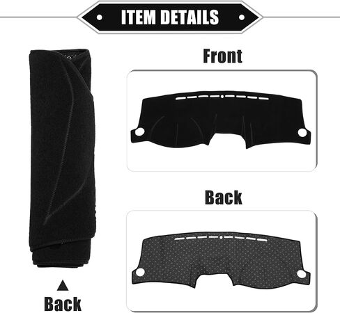 Car Dashboard Cover Mat Compatible for Kia Sportage 2005-2010, Protective Polyester Black Center Console Interior Trim Dash Board Mat in Saudi Arabia