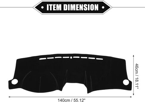 Car Dashboard Cover Mat Compatible for Kia Sportage 2005-2010, Protective Polyester Black Center Console Interior Trim Dash Board Mat in Saudi Arabia