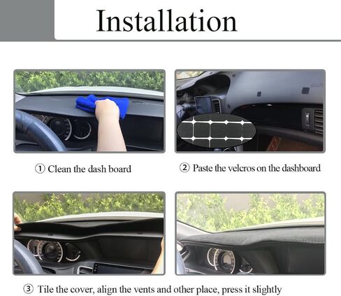 حصيرة غلاف Dash Cover مخصص لشيفروليه Chevy G Series Van/GMC G Series Van ، Dashboard Pad Cappet Protector K284 (Black) in Saudi Arabia