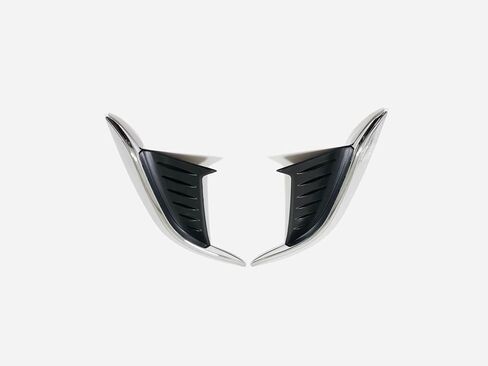 Car Accessories Fit for Toyota Corolla cross 2022-2024 ABS (Blue Black) Front Fog Light Lamp Frame 2pcs in Saudi Arabia