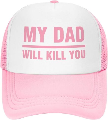 My dad Will Kill You Hat for Womens Funny Washed Distressed Baseball Caps in Saudi Arabia