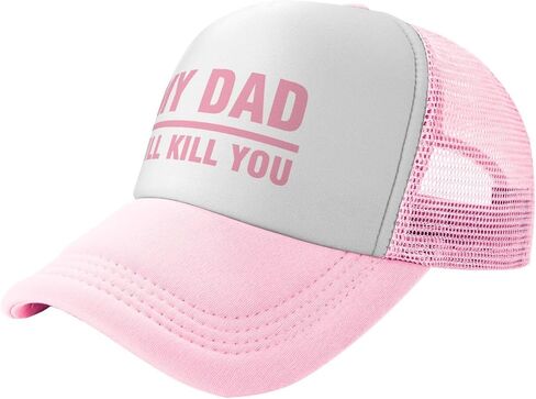 My dad Will Kill You Hat for Womens Funny Washed Distressed Baseball Caps in Saudi Arabia