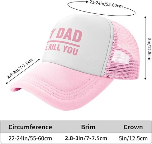 My dad Will Kill You Hat for Womens Funny Washed Distressed Baseball Caps in Saudi Arabia