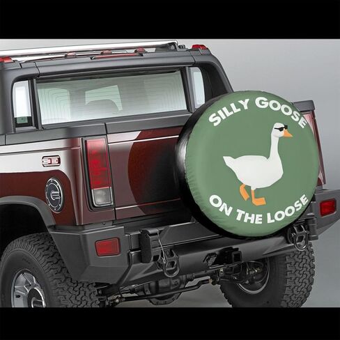 Funny Silly Goose Tire Cover Wheel Protectors Waterproof Wheel Covers Universal Fit for RV SUV Truck Camper Travel Trailer Accessories 15 inch in Kuwait
