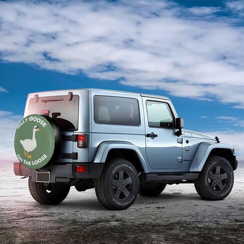 Funny Silly Goose Tire Cover Wheel Protectors Waterproof Wheel Covers Universal Fit for RV SUV Truck Camper Travel Trailer Accessories 15 inch in Kuwait