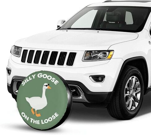 Funny Silly Goose Tire Cover Wheel Protectors Waterproof Wheel Covers Universal Fit for RV SUV Truck Camper Travel Trailer Accessories 15 inch in Kuwait