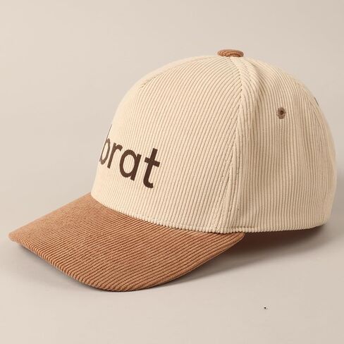MIRMARU Vintage Novelty Heat Pressed Two-Tone Cotton Corduroy Trucker Baseball Cap for Men & Women in Saudi Arabia
