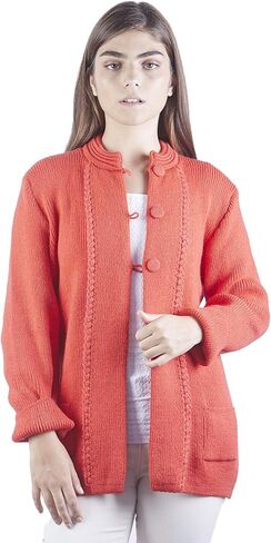 ألباكا صوف سترة النساء | الألبكة صوف كارديجان النساء | سترة الألباكا الناعمة الدافئة وخفيفة الوزن | سترات الألبكة النساء in Kuwait