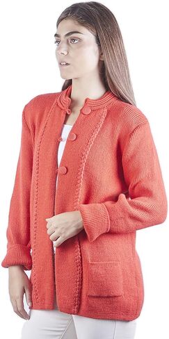 ألباكا صوف سترة النساء | الألبكة صوف كارديجان النساء | سترة الألباكا الناعمة الدافئة وخفيفة الوزن | سترات الألبكة النساء in Kuwait