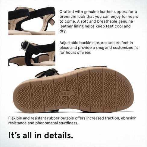 ABEO Solstice Buckle Sandals For Women | Arch Support Sandals Women's | Arch Support | Built-In Orthotic Insole in Saudi Arabia