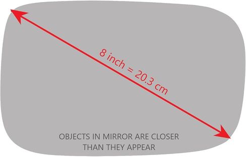 New Replacement Convex Mirror Glass with Full Size Adhesive for 2013-2018 Acura RDX Passenger Side View Right RH in Saudi Arabia