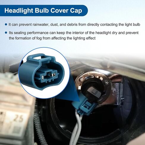 81135-42520 Headlight Bulb Cover Cap Compatible with Toyota RAV4 2013 2014 2015 2016 Back Headlamp Cover Replace # 8113542520 in Saudi Arabia