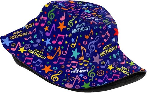 Happy Birthday Bucket Hat for Women Men Birthday Fisherman Hat Fashion Summer Travel Beach Sun Caps in Kuwait