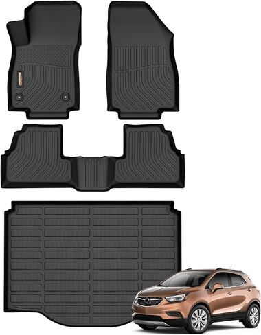 Binmotor-All Weather Floor Mats for Hyundai Santa Cruz 2025 2024 2023 2022, Full Set, Heavy Duty Car Floor Liners-Black Santa Cruz Accessories in Kuwait