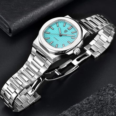 LACZ DENTON Pagani Design PD1728 Mens Automatic Watches Full Stainless Steel Waterproof 100M Watches for Men Men Mechanical Wristwatches in Kuwait