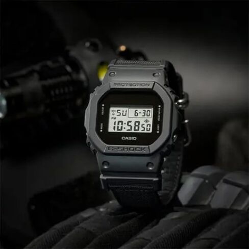 Casio DW5600Bce Men's Classic Black Cordura Nylon Band Alarm Chronograph G Watch Watch in Saudi Arabia