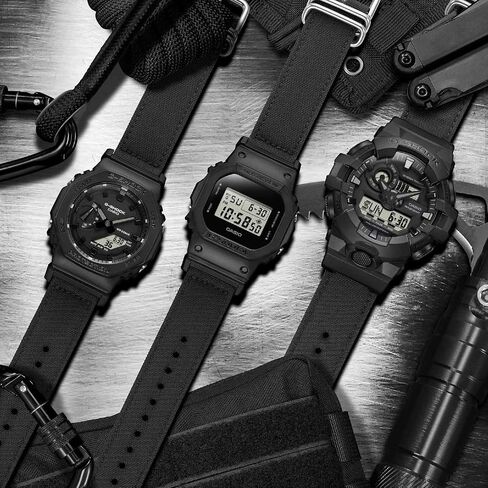 Casio DW5600Bce Men's Classic Black Cordura Nylon Band Alarm Chronograph G Watch Watch in Saudi Arabia