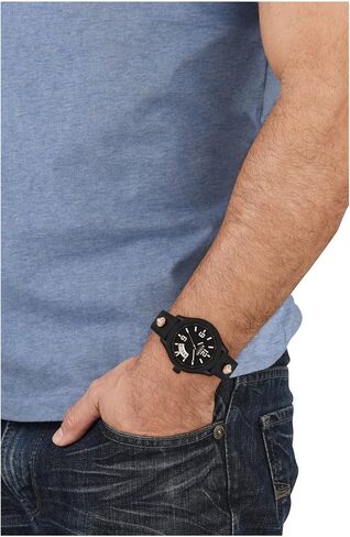 Versus Versace Reale Collection Luxury Mens Watch Timepieces with a Black Strap, Case and Dial in Saudi Arabia