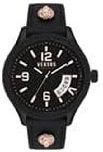 Versus Versace Reale Collection Luxury Mens Watch Timepieces with a Black Strap, Case and Dial in Saudi Arabia