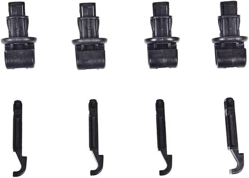 Sun Shade Hook Clip Kit متوافق مع Honda Odyssey 2005 2006 2007 2008 2009 2010 Diliding Door Black 4Pack 83715-SHJ-A21ZA in Saudi Arabia