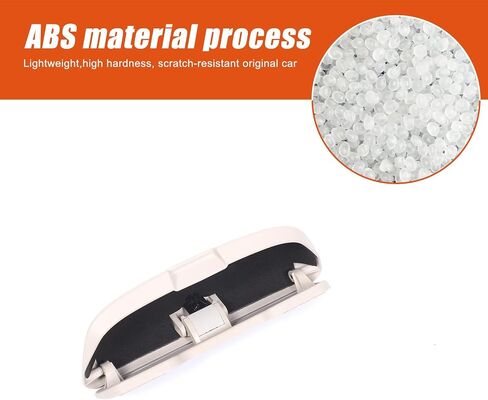 حاملي النظارات الشمسية متوافقة مع تويوتا لاند كروزر برادو 250 J250 LC250 2024 2025 ، HOSS ABS Holder نظارات شمسية مربع تخزين الحالات استبدال مقبض السقف العلوي (أسود) in Saudi Arabia
