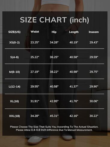 ATHMILE Sweatpants Women Fall Outfits Wide Leg Baggy Pants High-Waisted Drawstring Sweat Pants Fashion Joggers with Pocket in Saudi Arabia