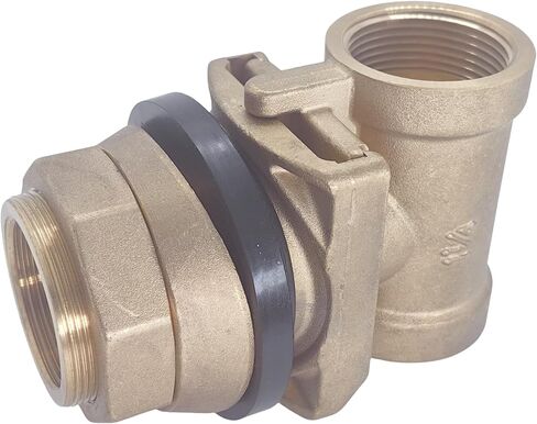 Brass Pitless Adapter For Submersible Well Pump 1",Fits Well Casing Sizes 4"-8", Casing Hole 1-3/4", Drop and Discharge Pipe 1" TRALLYER in Kuwait