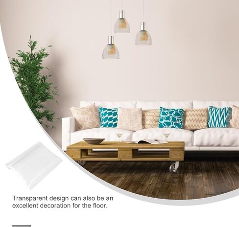 EXCEART Transparent Carpet PVC Rolling Chair Mat Non-Slip Chair Mat Clear Table Cover Waterproof Floor Protector Ground Mat Plastic Chair Mat Computer Desk Mat Floor Mat Wooden Floor in Saudi Arabia