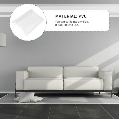 EXCEART Transparent Carpet PVC Rolling Chair Mat Non-Slip Chair Mat Clear Table Cover Waterproof Floor Protector Ground Mat Plastic Chair Mat Computer Desk Mat Floor Mat Wooden Floor in Saudi Arabia