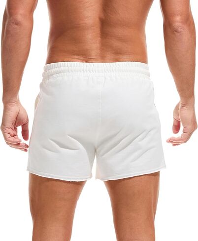 AMY COULEE Mens Workout Shorts 3 inch Cotton Gym Shorts Casual Lounge Short Pants with Pockets in Kuwait