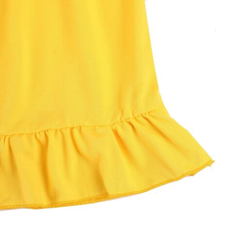 Toddler Girls Cotton Princess Dress Multi-Color Flutter Sleeve Summer Outfits 3-8Y in Saudi Arabia