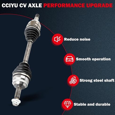 Cciyu 66-5222 CV Axle Goxbly Assembly Fit for Pontiac Vibe 1.8l ، for Toyota Corolla 1.8l ، for toyota matrix 1.8l ، for toyota for prius 1.5l 2001-2008 الأمامي اليساري الجانب الأيسر awd awd in Saudi Arabia