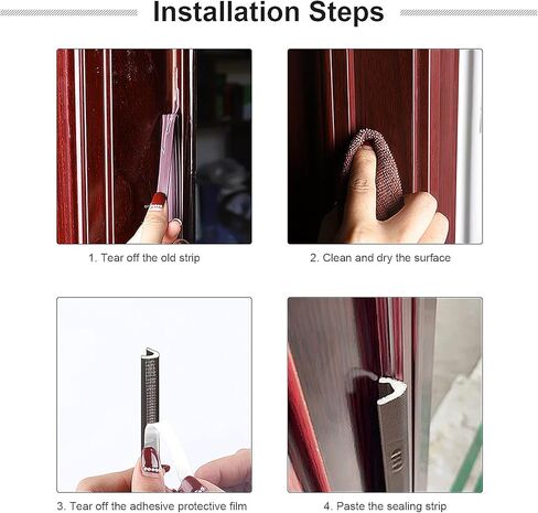 تجريد الطقس للباب/النوافذ بطول 26 قدمًا، شكل حرف V لاصق لشريط الطقس إطار الباب/إطار النوافذ شريط إسفنجي من البولي يوريثان، شريط عازل للطقس، عازل للصوت ضد الاصطدام (أبيض) in Kuwait