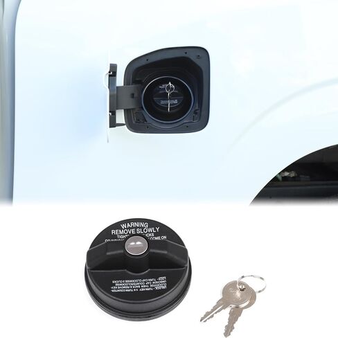 غطاء خزان الوقود Aunginsy استبدال غطاء القفل المضاد للسرقة متوافق مع Nissan Frontier 2021-2025 Car Door Fuel Cover W/Lock Cap Cap Trans Protector Withours With With Lock Association in Kuwait
