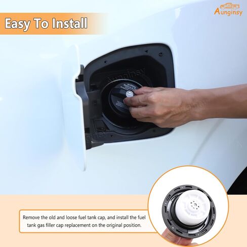 غطاء خزان الوقود Aunginsy استبدال غطاء القفل المضاد للسرقة متوافق مع Nissan Frontier 2021-2025 Car Door Fuel Cover W/Lock Cap Cap Trans Protector Withours With With Lock Association in Kuwait