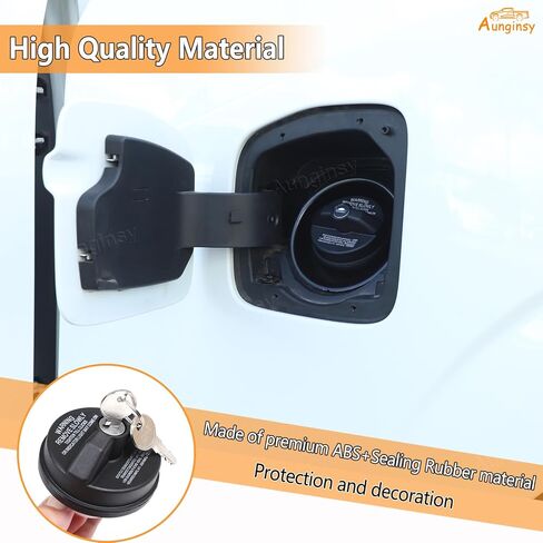 غطاء خزان الوقود Aunginsy استبدال غطاء القفل المضاد للسرقة متوافق مع Nissan Frontier 2021-2025 Car Door Fuel Cover W/Lock Cap Cap Trans Protector Withours With With Lock Association in Kuwait