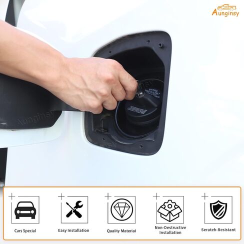 غطاء خزان الوقود Aunginsy استبدال غطاء القفل المضاد للسرقة متوافق مع Nissan Frontier 2021-2025 Car Door Fuel Cover W/Lock Cap Cap Trans Protector Withours With With Lock Association in Kuwait
