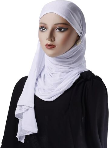 Premium Instant Hijab Scarf Cotton Hijabs For Women Soft Head Wraps, Ready to wear hijab, Abaya, Instant hijabs in Saudi Arabia