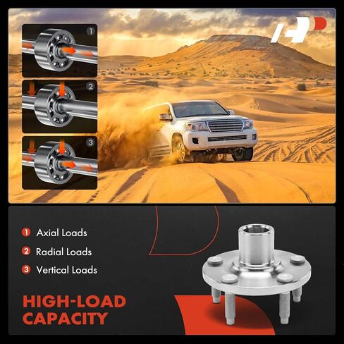 A-Premium 2 × محمل العجلات الأمامية ومحور العجلات مع 5-Lug متوافق مع Ford Edge 2007-2010 ، Lincoln MKX 2007-2010 in Saudi Arabia