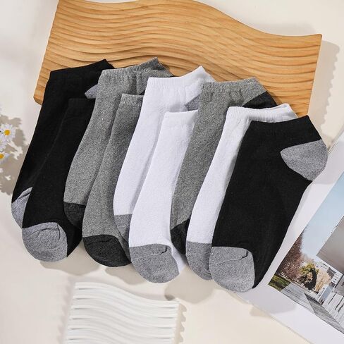 12 Pairs Men's Ankle Athletic Running Socks, Cushioned Wicking Anti-Blister Low Cut Sports Socks with Tab in Saudi Arabia