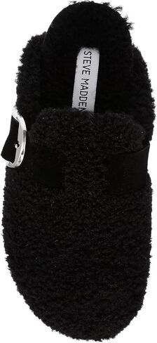 Steve Madden Women's Cuddle Clog, Black, 11 in Saudi Arabia