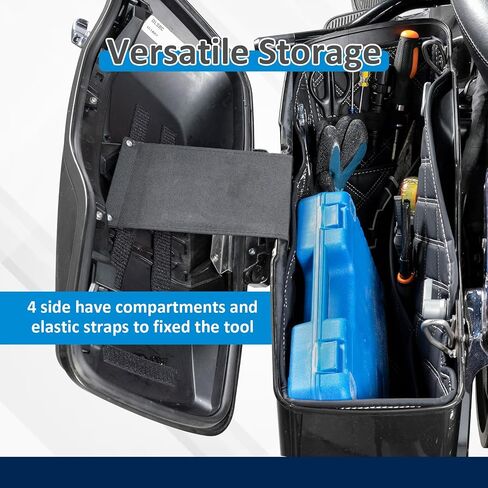بطانات Wsays Saddlebag مع 4 جيوب جانبية متوافقة مع Harley Touring 2014-2023 Factory Saddlebag إدراج منظمي الخيوط الأحمر حقيبة غير مدببة ، أسود غير متماسك in Saudi Arabia