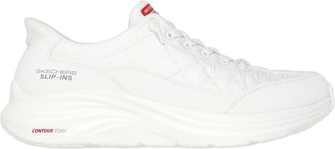 Skechers - Mens Contour Foam - Fit Fit Slip على الأحذية ، اللون الأبيض ، الحجم: 11 مترًا أمريكيًا in Saudi Arabia