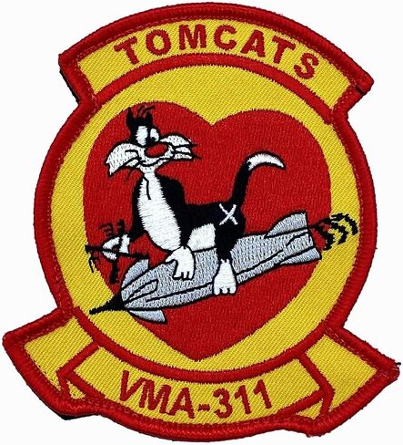VMA-311 Tomcats (Sylvester) Patch – with Hook and Loop in Saudi Arabia