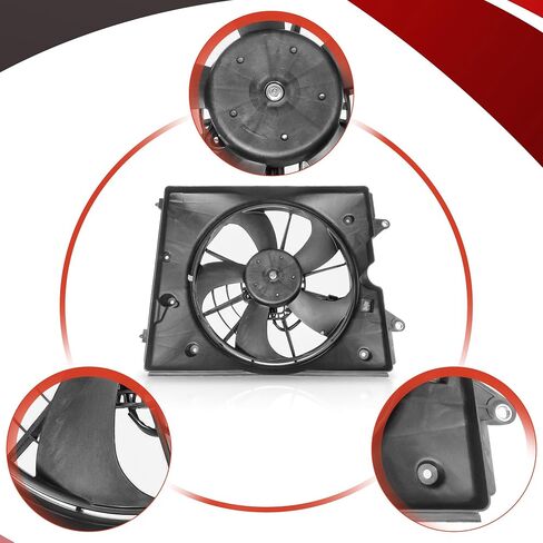 Partsflow Engine Cooling Fan Assembly Compatible with 2018-2023 Honda Odyssey V6 3.5L in Saudi Arabia