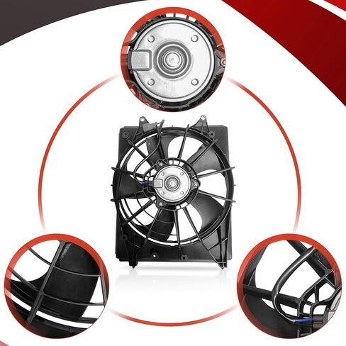 Partsflow Engine Cooling Fan Assembly Compatible with 2018-2023 Honda Odyssey V6 3.5L in Saudi Arabia