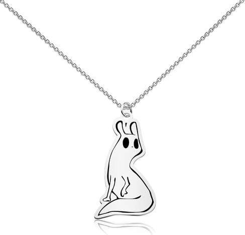 WUSUANED Slug Cat Necklace Game Inspired Jewelry Game Rain Lover Gift Slugcat Fan Gift Cat Lover Gift in Saudi Arabia
