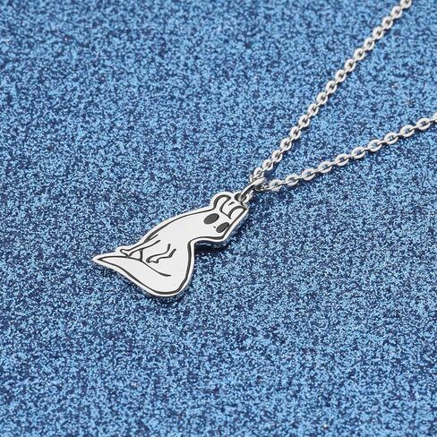 WUSUANED Slug Cat Necklace Game Inspired Jewelry Game Rain Lover Gift Slugcat Fan Gift Cat Lover Gift in Saudi Arabia